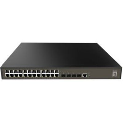 LevelOne GEL-2871 netwerk-switch Managed L2+ Gigabit Ethernet (10/100/1000) 1U Zwart