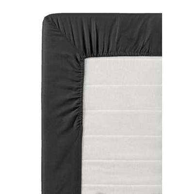 Hoeslaken topdekmatras katoen - antraciet - 160x200 cm