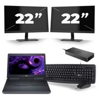 Dell Precision 7510 - Intel Core i5-6e Generatie - 15 inch - 8GB RAM - 256GB SSD - Windows 11 + 2x 22 inch Monitor Dell Precision 7510 - Intel Core i5-6e Generatie - 15 inch - 8GB RAM - 256GB SSD - Windows 11 + 2x 22 inch Monitor