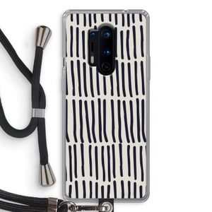 Moroccan stripes: OnePlus 8 Pro Transparant Hoesje met koord