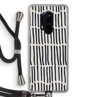 Moroccan stripes: OnePlus 8 Pro Transparant Hoesje met koord