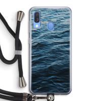 Oceaan: Samsung Galaxy A40 Transparant Hoesje met koord