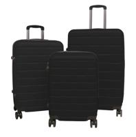 TVR-Travel® - Kofferset Bruno - Koffers - 3 stuks - S/M/L - Zwart