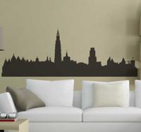 Muursticker skyline Antwerpen