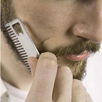 3 stuks metalen haar baard kam met flesopener multifunctionele Credit Card grootte tool