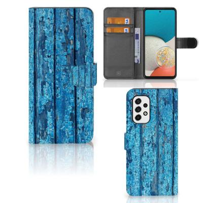 Samsung Galaxy A53 | Book Style Case | Wood Blue