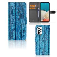 Samsung Galaxy A53 | Book Style Case | Wood Blue