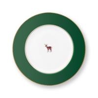 Dinerbord Love Birds Deer Dark Green 26.5 cm