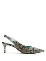 Blue Bird Shoes Python slingback pumps - Gris