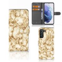 Samsung Galaxy S22 Plus | Bookcase | Marmer Goud