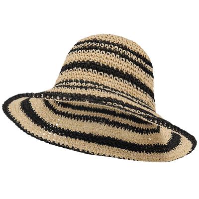Sarlini Hoed Straw Natuur/Zwart