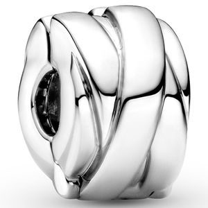 Pandora 799502C00 Bedel Clip-Stopper Polished Ribbons zilver