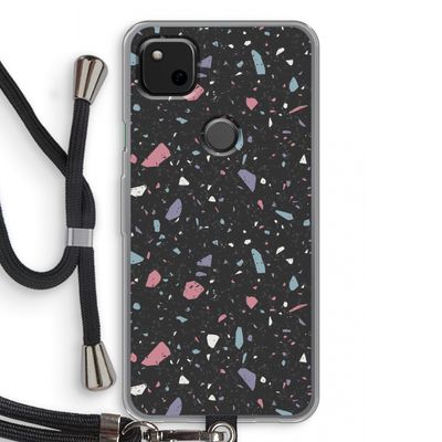 Terrazzo N°16: Pixel 4a Transparant Hoesje met koord