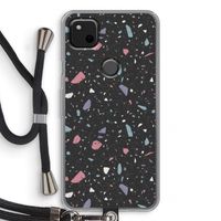 Terrazzo N°16: Pixel 4a Transparant Hoesje met koord