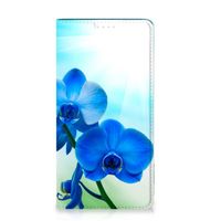 Samsung Galaxy A54 Smart Cover Orchidee Blauw - Cadeau voor je Moeder - thumbnail