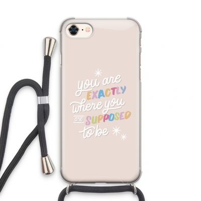 Right Place: iPhone 8 Transparant Hoesje met koord