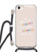 Right Place: iPhone 8 Transparant Hoesje met koord