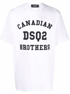 DSQUARED2 t-shirt à logo imprimé - Blanc