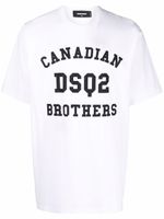 DSQUARED2 t-shirt à logo imprimé - Blanc