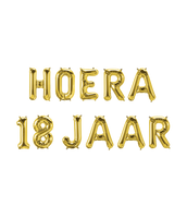 Folie ballon hoera 18 jaar