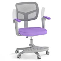 Kinder Bureaustoel met een in Hoogte Verstelbare Zitting van 41-52 cm Kinderdraaisteel met Wielen Paars Kinder Bureaustoel met een in Hoogte Verstelbare Zitting van 41-52 cm Kinderdraaisteel met Wielen Paars