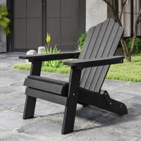Opvouwbare Adirondack-Stoel Extra Grote HIPS-Patiostoel met Brede Armleuningen en Aflopende Rugleuning Buiten Adirondack-Zitplaats
