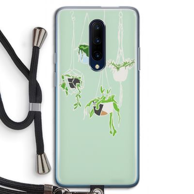 Hang In There: OnePlus 7 Pro Transparant Hoesje met koord