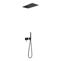 Regendouche set Tres 3V | Inbouw | Mengkraan | 3-weg | Rond | Zwart mat Regendouche set Tres 3V | Inbouw | Mengkraan | 3-weg | Rond | Zwart mat