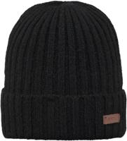 Barts Haakon Turnup Muts Heren Black one size