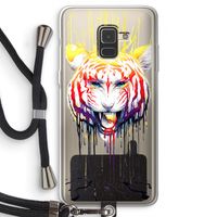 Fading: Samsung Galaxy A8 (2018) Transparant Hoesje met koord