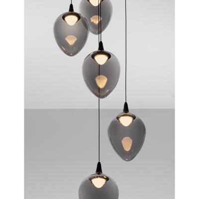 Lyora HanglampNali 5-lichts smoke glas - 9416975