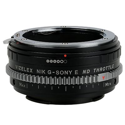 Fotodiox Vizelex Cine ND Throttle Lens Mount Adapter - Nikon F-Mount to Sony E-Mount