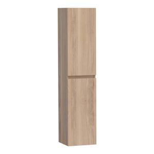 BRAUER Solution Badkamerkast - 160x35x35cm - 2 links- rechtsdraaiende deuren - hout - Smoked oak HK-MES160SO