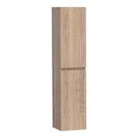 BRAUER Solution Badkamerkast - 160x35x35cm - 2 links- rechtsdraaiende deuren - hout - Smoked oak HK-MES160SO - thumbnail