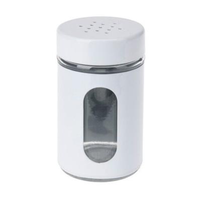 Excellent Houseware Peper / Zoutstrooier - glas - wit - 94 ml - Kruidenstrooier - Specerijen potje Excellent Houseware Peper / Zoutstrooier - glas - wit - 94 ml - Kruidenstrooier - Specerijen potje