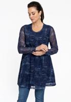 Yoek Tuniek wide bottom DENIM MOUSSE | Blauw | Maat 54/56