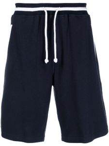 Brunello Cucinelli bermuda à lien de resserrage - Bleu