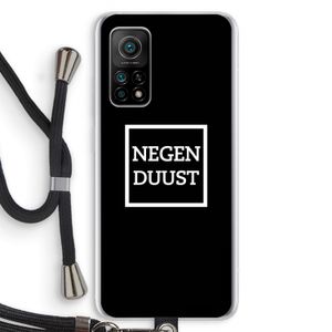 Negenduust black: Xiaomi Mi 10T 5G Transparant Hoesje met koord