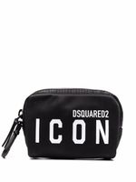 DSQUARED2 trousse de toilette à logo imprimé - Noir