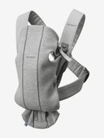 BabyBjorn Baby Carrier Mini Zachte babydraagzak Katoen, Elastaan, Polyester Grijs - thumbnail