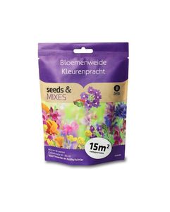 Seeds &amp; Mixes Bloemenweide kleurenpracht 15m2