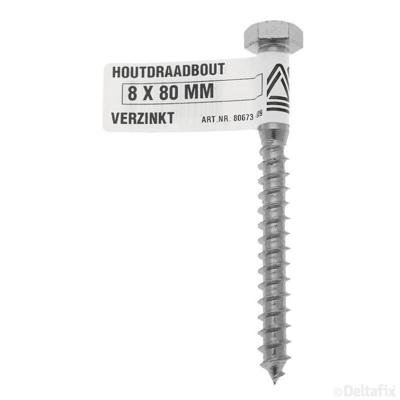 Houtdraadbout 8x80mm - Deltafix
