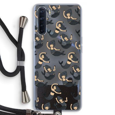 Zeemeermin: Oppo A91 Transparant Hoesje met koord