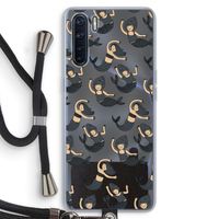 Zeemeermin: Oppo A91 Transparant Hoesje met koord