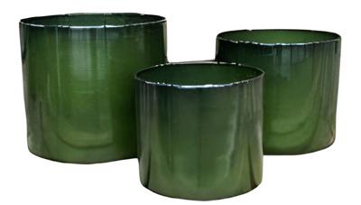 Pot Cylinder Vibrant Groen L 31x27cm - Buitengewoon de boet