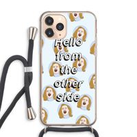 Hello: iPhone 11 Pro Max Transparant Hoesje met koord