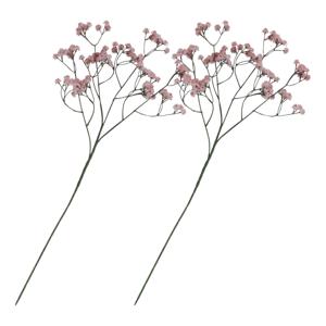 Kunstbloem Gipskruid - 2x - 60 cm - roze - losse tak - kunst bloem - Gypsophila