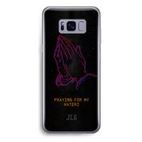 Praying For My Haters: Samsung Galaxy S8 Plus Transparant Hoesje