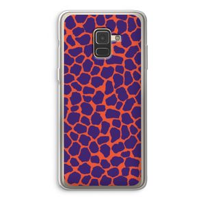 Purple Giraffe: Samsung Galaxy A8 (2018) Transparant Hoesje