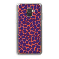 Purple Giraffe: Samsung Galaxy A8 (2018) Transparant Hoesje